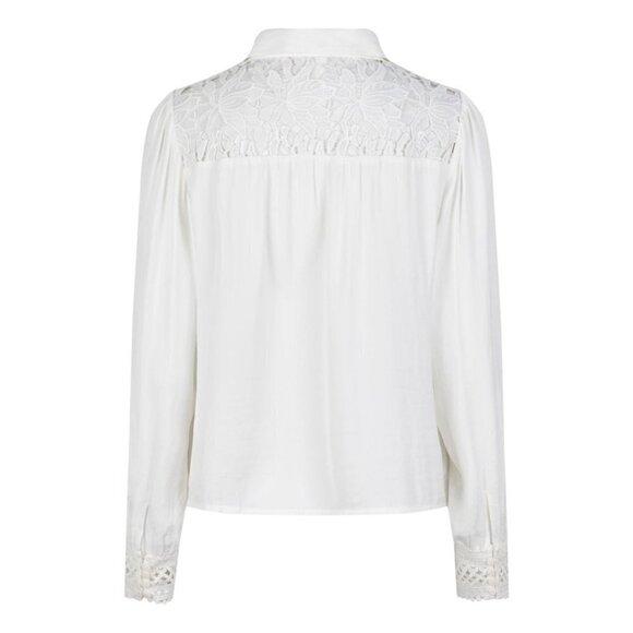 NWT ESQUALO White Crochet Lace Blouse - Picture 3 of 8